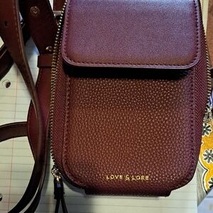 Love & Lore Burgundy Crossbody Bag